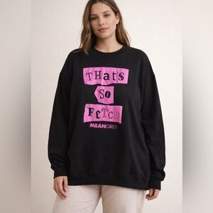 Mean Girls “That’s So Fetch” Black Sweatshirt XXL Graphic Pullover